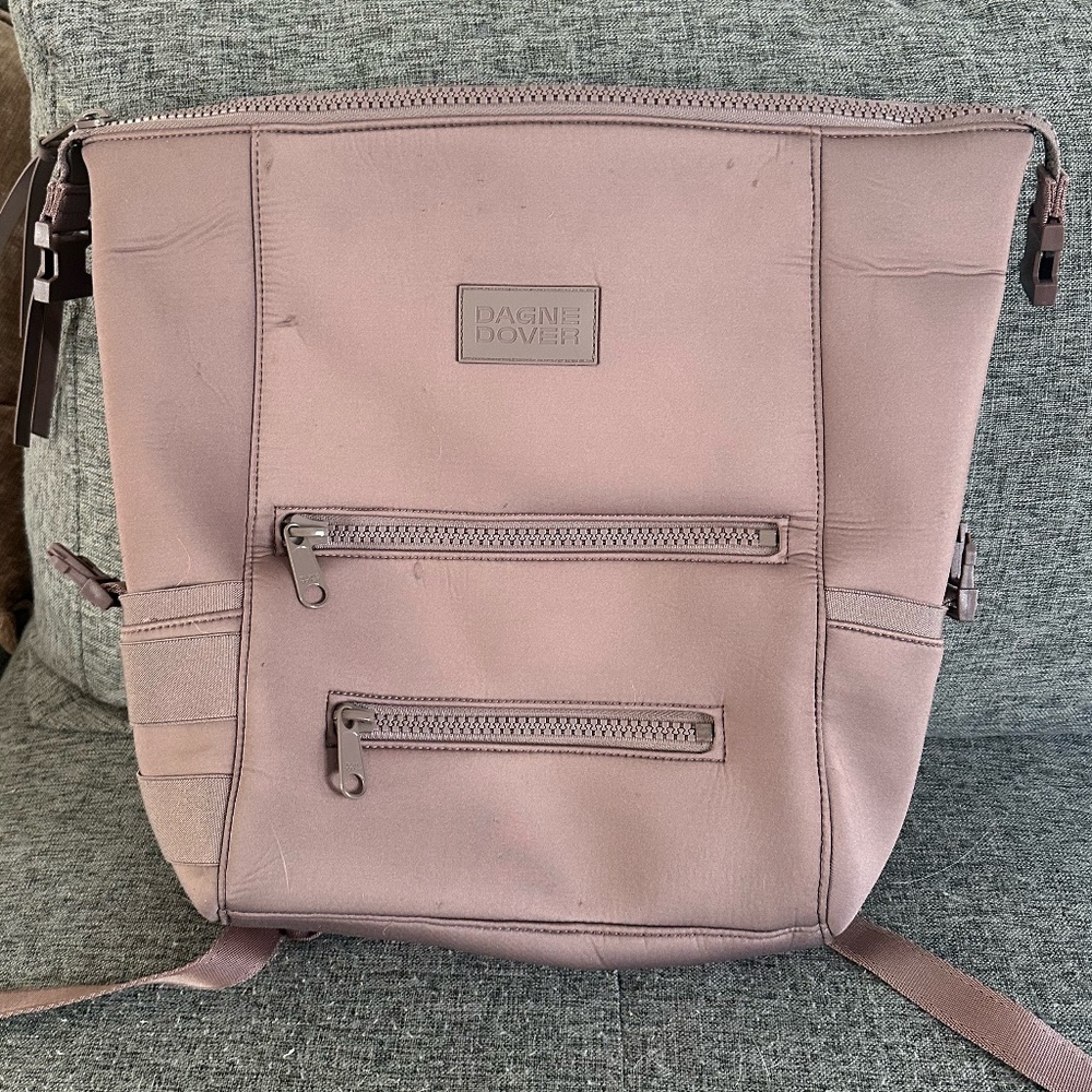 Dagne Dover Indi Neoprene Diaper Backpack/Travel Bag in Dune